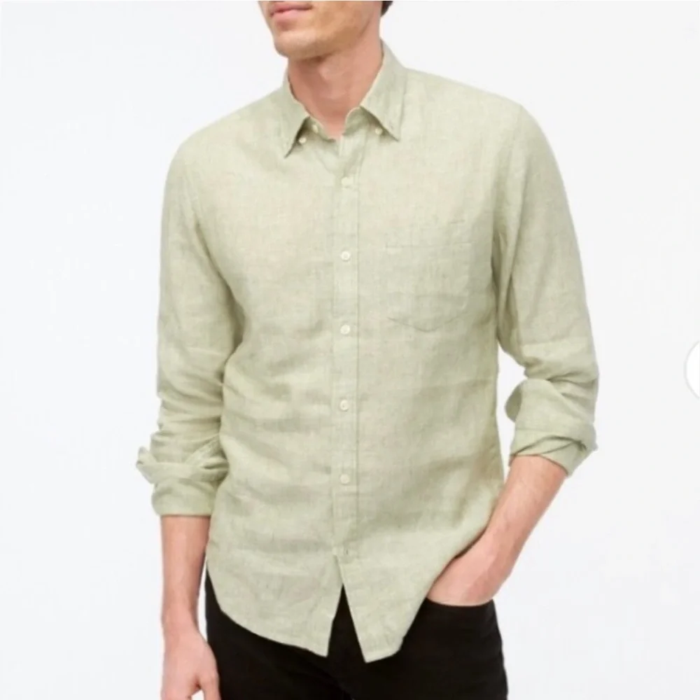 J CREW FACTORY SLIM BUTTON DOWN COLLAR LONG SLEEVE SHIRT
